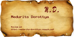 Medurits Dorottya névjegykártya
